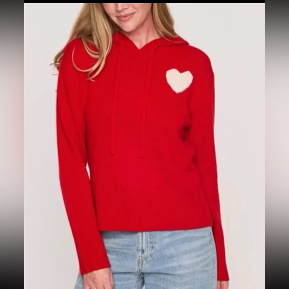NWOT The Cashmere Project Heart pullover Hoodie